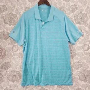 Levelwear Men's polo Golf Shirt Stripped Size XL